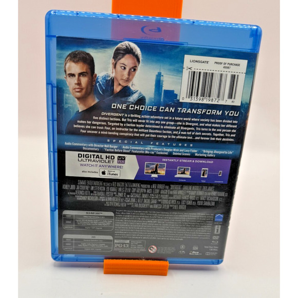 Divergent Blu-ray+DVD+Digital HD Region A/1 Sci-Fi Adventure - Picture 4 of 4